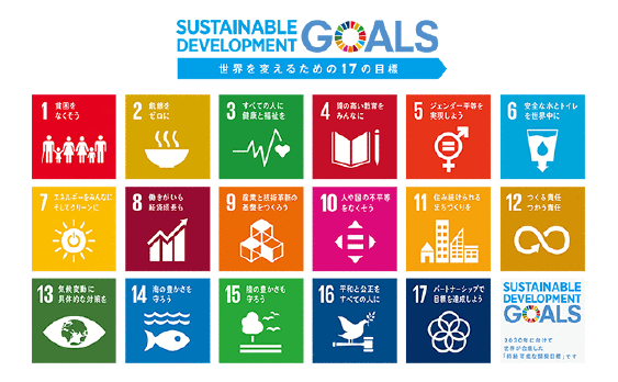SDGs（持続可能な開発目標）への取組み